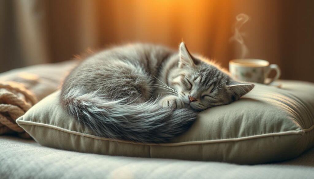 Кот во сне